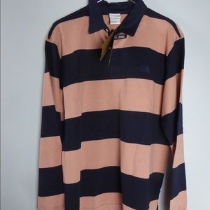The North Face Berkeley Long Sleeve Striped Rugby Shirt NWT Relaxed Fit